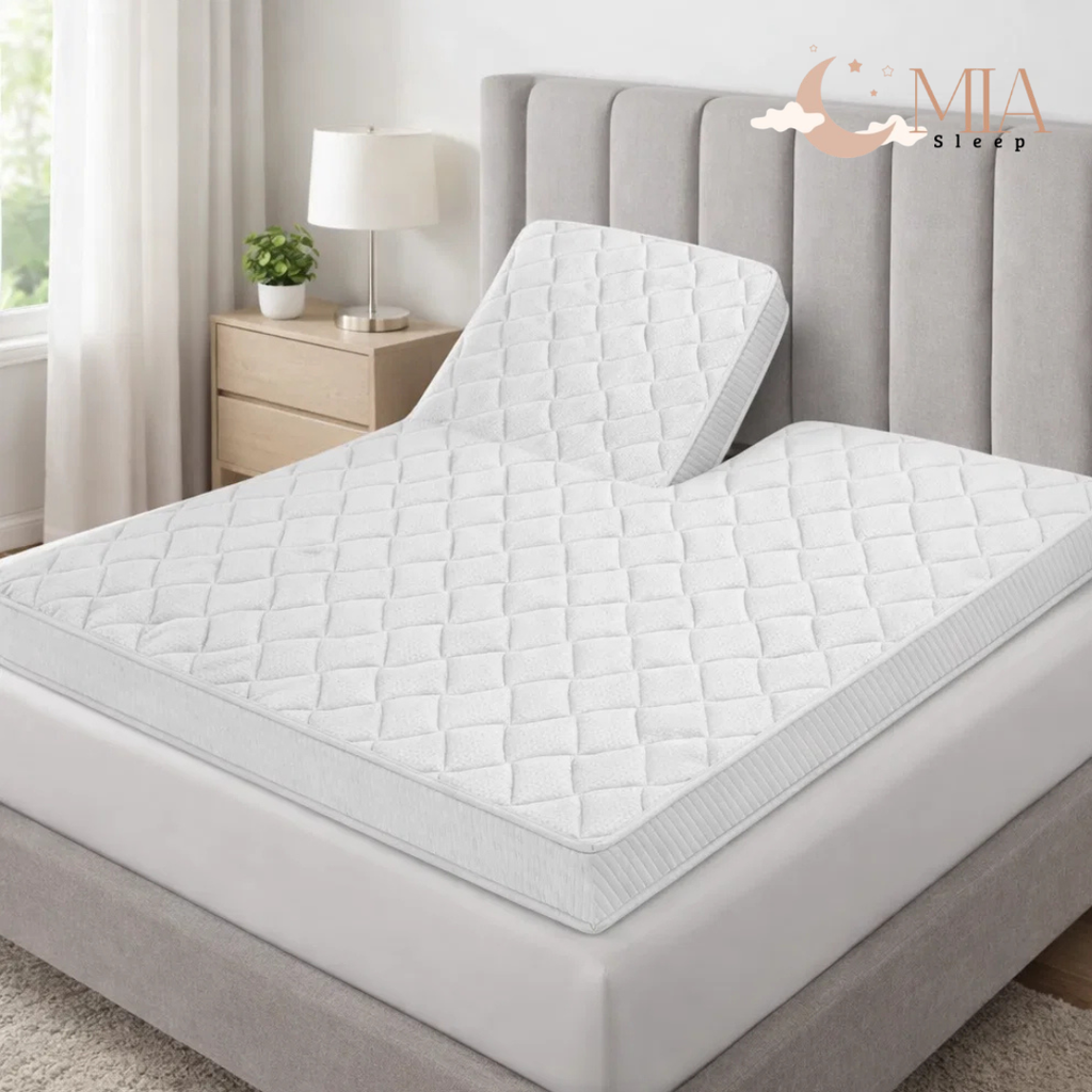 MIA Sleep SPLIT Topper - Circa 12 cm dik - Afritsbare Tencel hoes