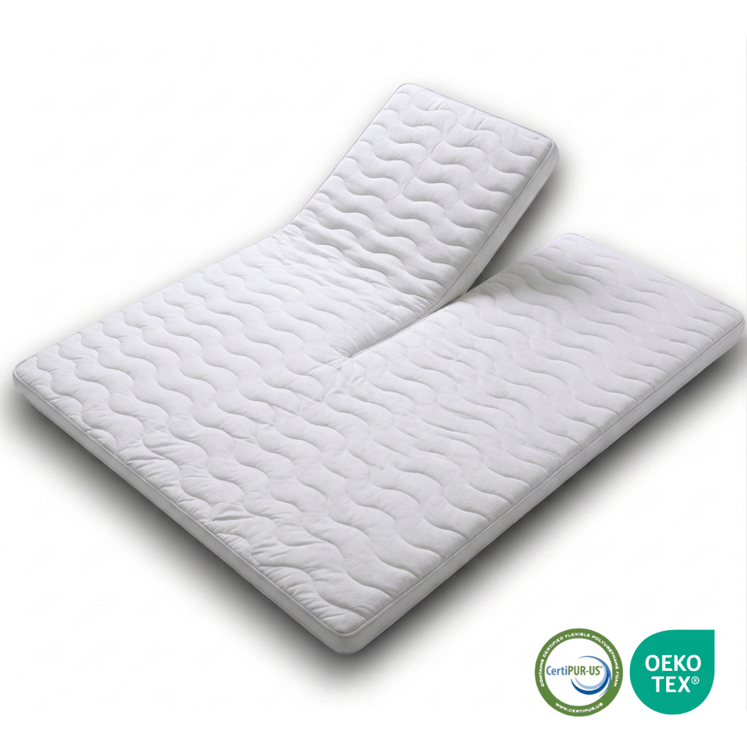 MIA Sleep SPLIT Topper - Circa 9 cm dik - Afritsbare Bamboo Tijk