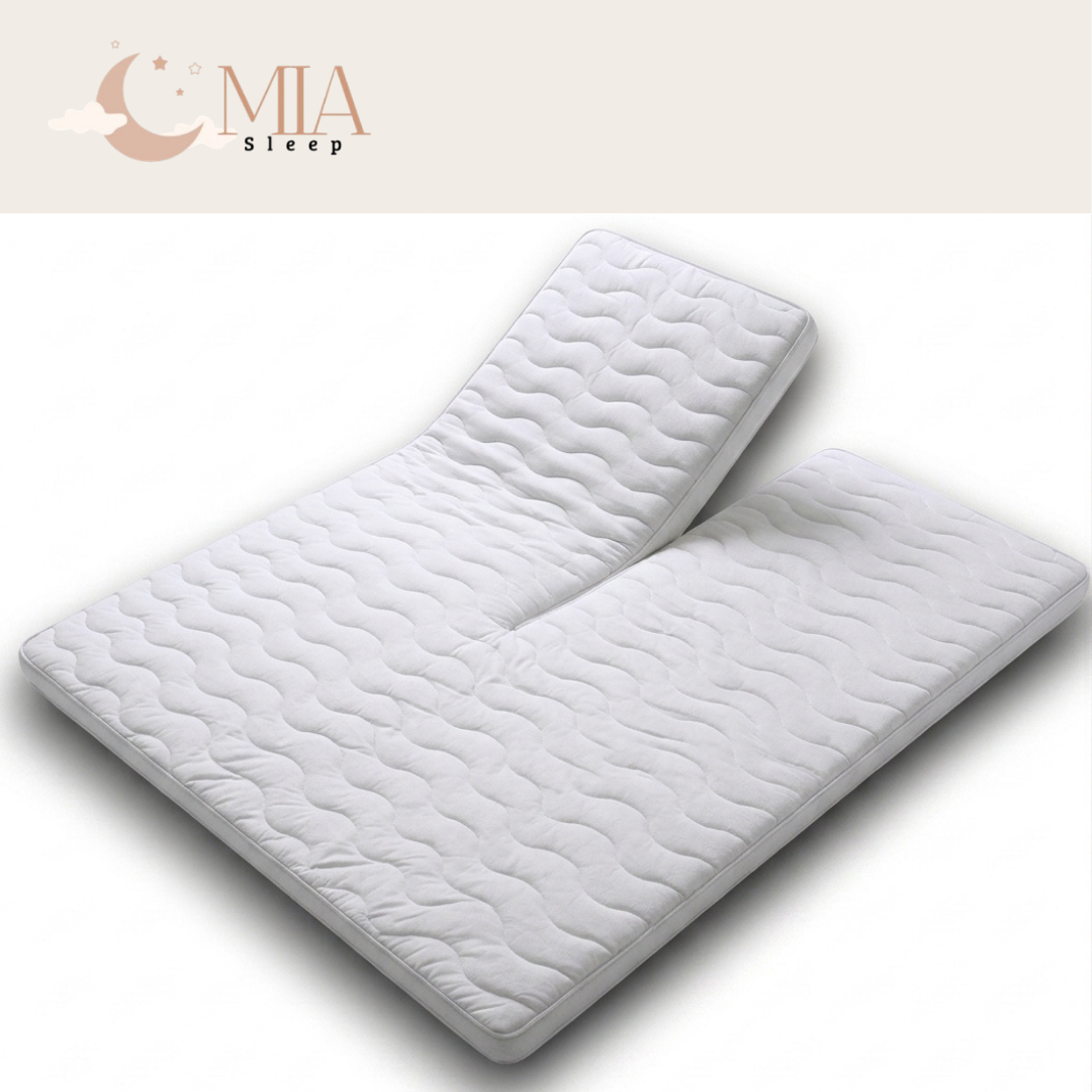 MIA Sleep SPLIT Topper - Circa 9 cm dik - Afritsbare Bamboo Tijk